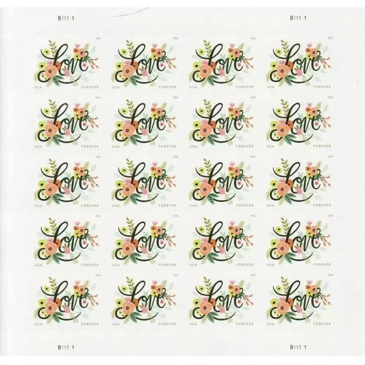 Forever Stamps 2018 Love Flourishes – Wedding Invitation, First-Class Postage
