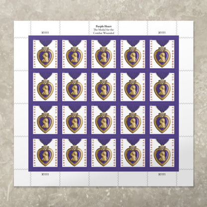 Forever Stamps 2019 Purple Heart Medal – Military Tribute, First-Class Postage