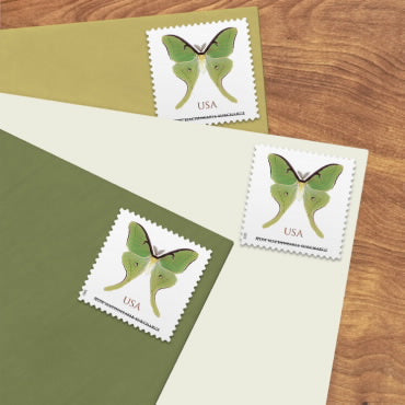 NOT Forever Stamp-Non-Machinable Surcharge $1.27 Stamps 2025 Luna Moth – Nature Series, First-Class Rate