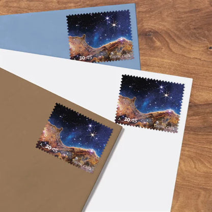 NOT Forever Stamp-USPS Priority Mail Express Stamps 2024 Cosmic Cliffs – $30.45 Rate