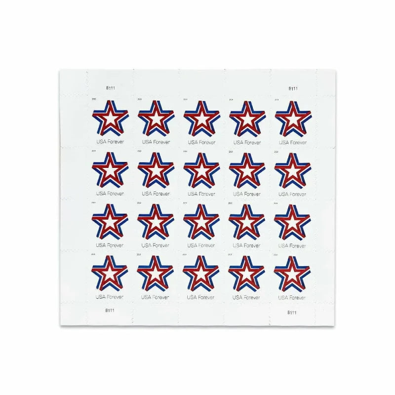 Forever Stamps 2019 Star Ribbon – Patriotic Symbol, First-Class Postage