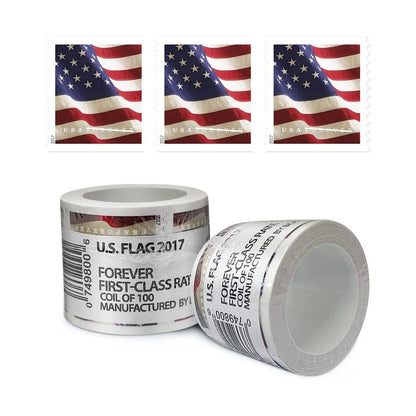 Highly Recommended: $149 for 10 Rolls(1000pcs) – 2017/2023/2024/2025 Flag