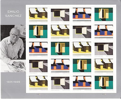 Forever Stamps 2021 Emilio Sanchez – Art Collection, Cultural Heritage, First-Class Postage