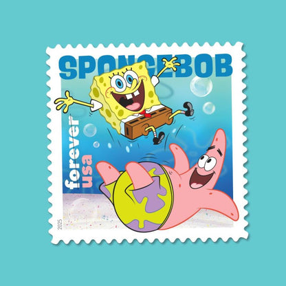 Forever Stamps 2025 SpongeBob SquarePants – Animated TV Series, First-Class Postage