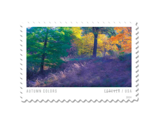 Forever Stamps 2024 Autumn Colors – Seasonal Celebration, First-Class Postage
