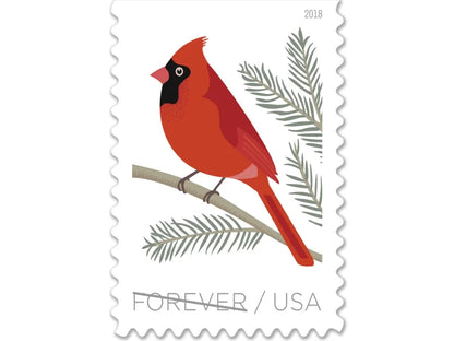 Forever Stamps 2018 Birds in Winter – Seasonal Wildlife, First-Class Postage