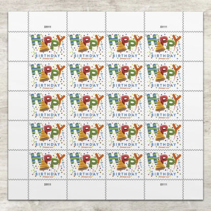 Forever Stamps 2021 Happy Birthday – Celebration, First-Class Postage
