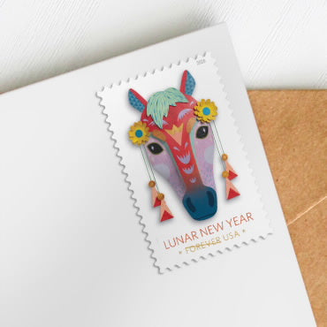 Forever Stamps 2026 Lunar New Year – Year of the Horse, Holiday Celebration, First-Class Postage