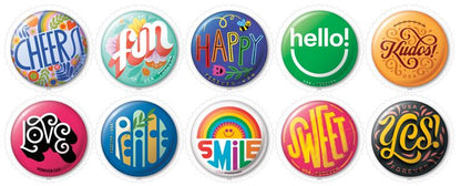 Forever Stamps 2024 Pinback Buttons – Art Collection, First-Class Postage