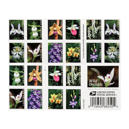 Forever Stamps 2020 Wild Orchids – Nature Series, First-Class Postage